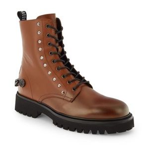 John Galliano
Curb Link Leather Combat Boots